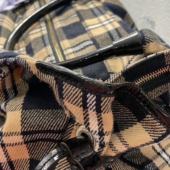 🤎♠️ EUC KATE SPADE NY Soft Wool Shoulder Bag - Neutral checkered Shoulder Bag - Picture 16 of 16